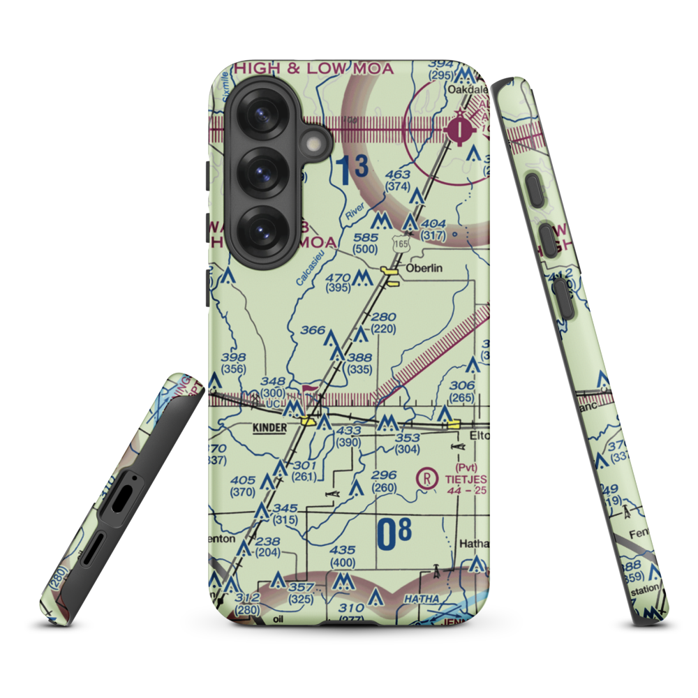 Wilder Airport (3LA1) VFR Sectional Samsung Phone Case Samsung Galaxy S25 Plus model shown