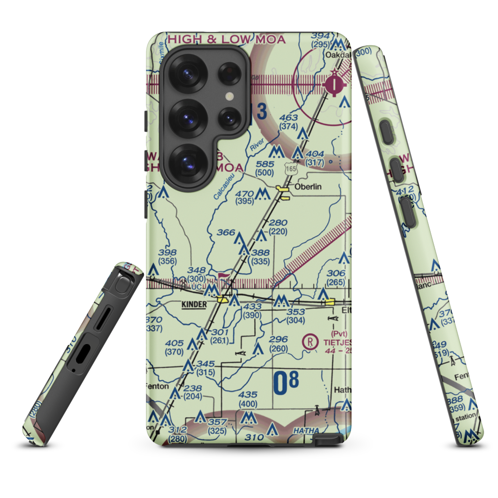 Wilder Airport (3LA1) VFR Sectional Samsung Phone Case Samsung Galaxy S25 Ultra model shown