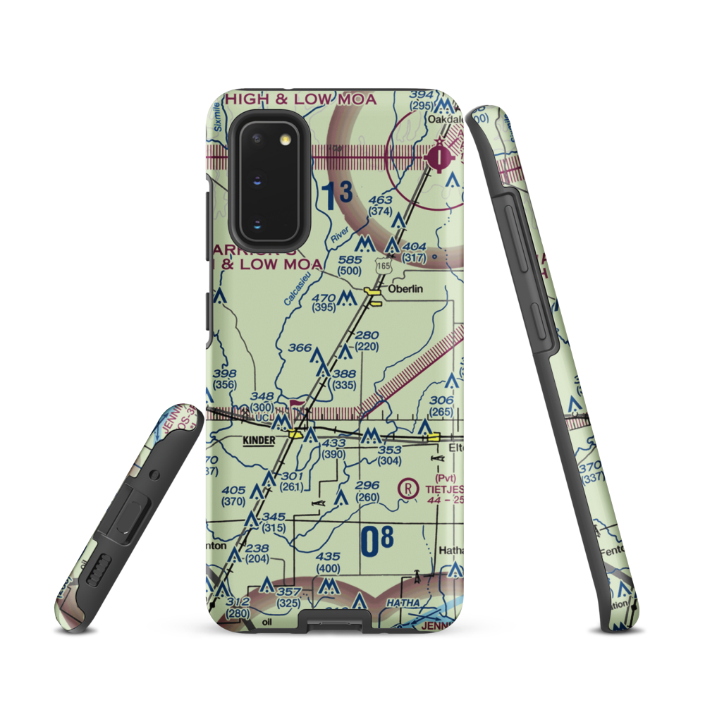 Wilder Airport (3LA1) VFR Sectional Samsung Phone Case Samsung Galaxy S20 model shown