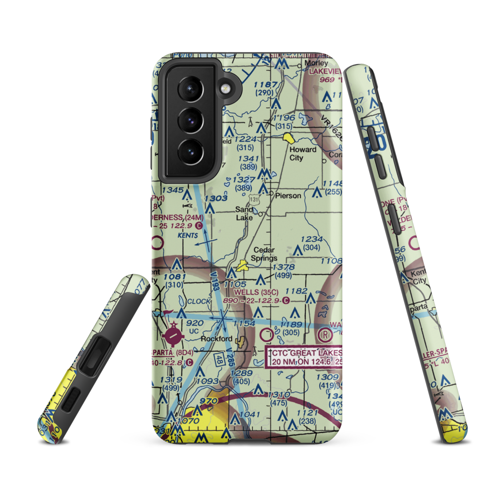 Wilds Field (5MI1) VFR Sectional Samsung Phone Case Samsung Galaxy S21 FE model shown