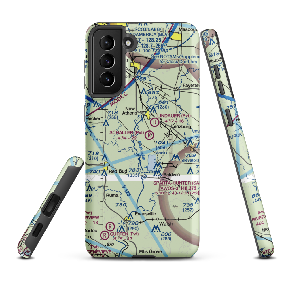 Wildy Field (6LL4) VFR Sectional Samsung Phone Case Samsung Galaxy S21 Plus model shown