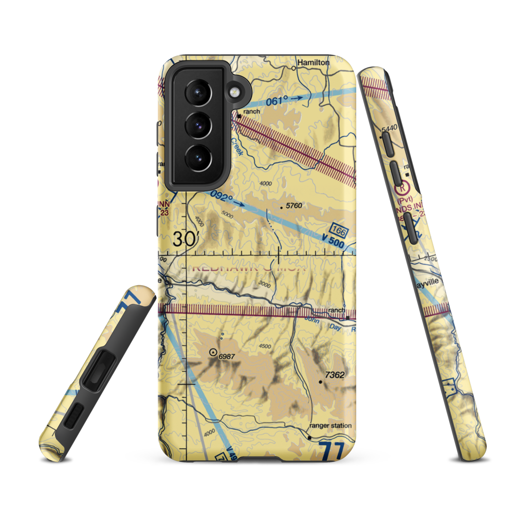 Wiley Creek Airport (OR13) VFR Sectional Samsung Phone Case Samsung Galaxy S21 FE model shown