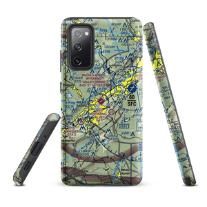 Wilkes Barre Wyoming Valley Airport (WBW) VFR Sectional Samsung Phone Case