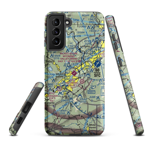 Wilkes Barre Wyoming Valley Airport (WBW) VFR Sectional Samsung Phone Case