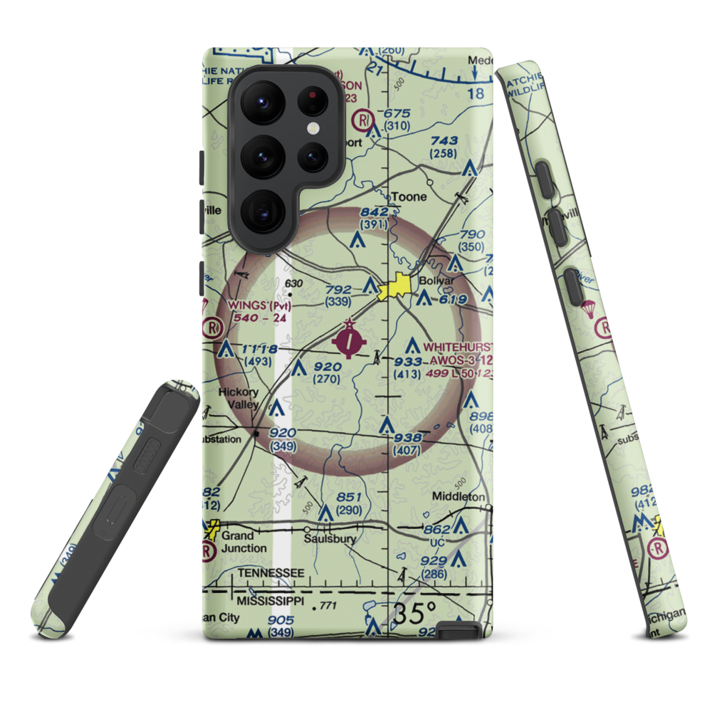 William L. Whitehurst Field (M08) VFR Sectional Samsung Phone Case Samsung Galaxy S22 Ultra model shown