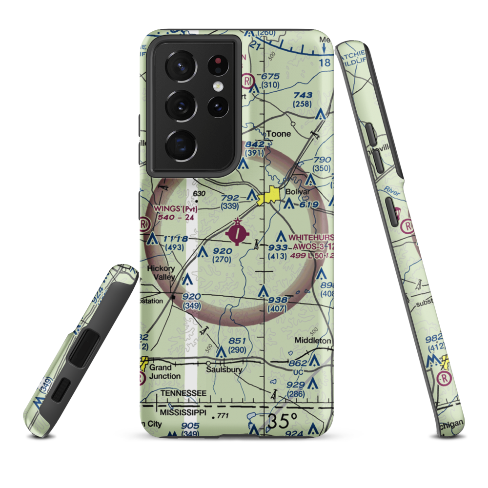 William L. Whitehurst Field (M08) VFR Sectional Samsung Phone Case Samsung Galaxy S21 Plus model shown