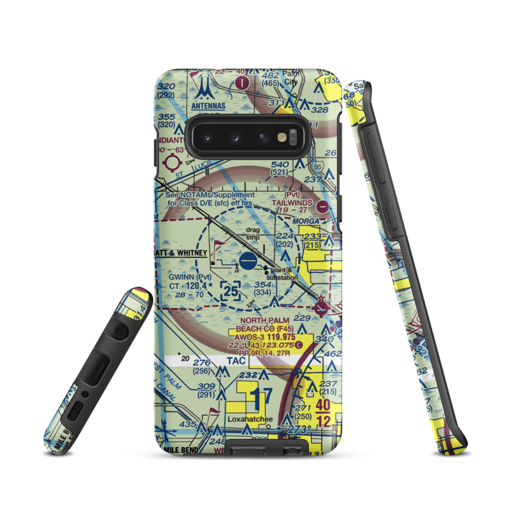 William P Gwinn Airport (06FA) VFR Sectional Samsung Phone Case Samsung Galaxy S10 model shown