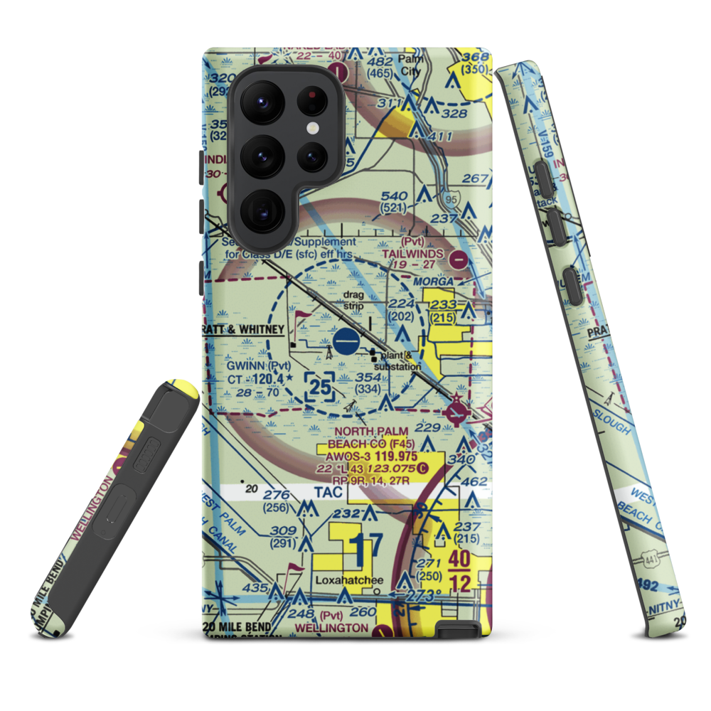William P Gwinn Airport (06FA) VFR Sectional Samsung Phone Case Samsung Galaxy S22 Ultra model shown