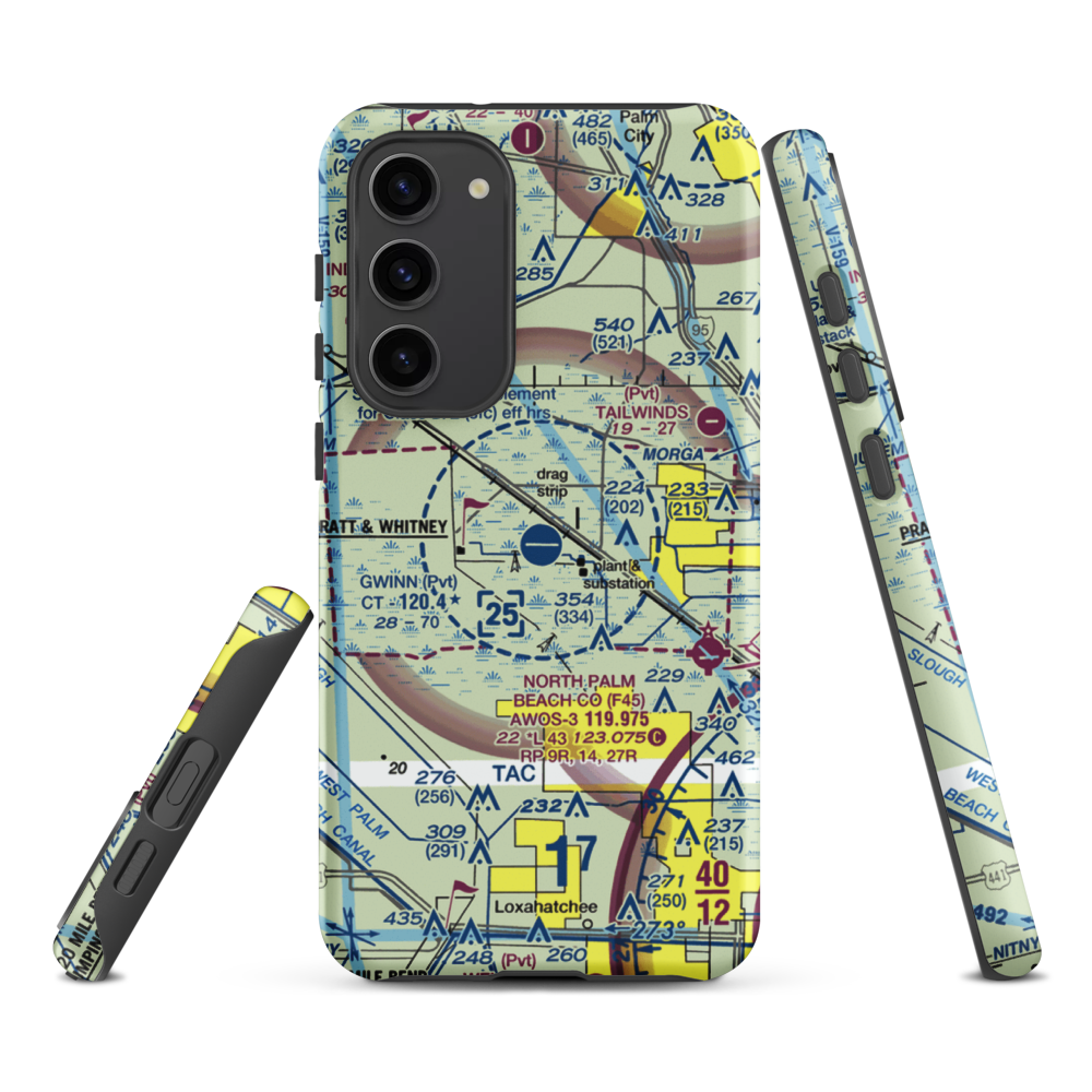 William P Gwinn Airport (06FA) VFR Sectional Samsung Phone Case Samsung Galaxy S23 Plus model shown