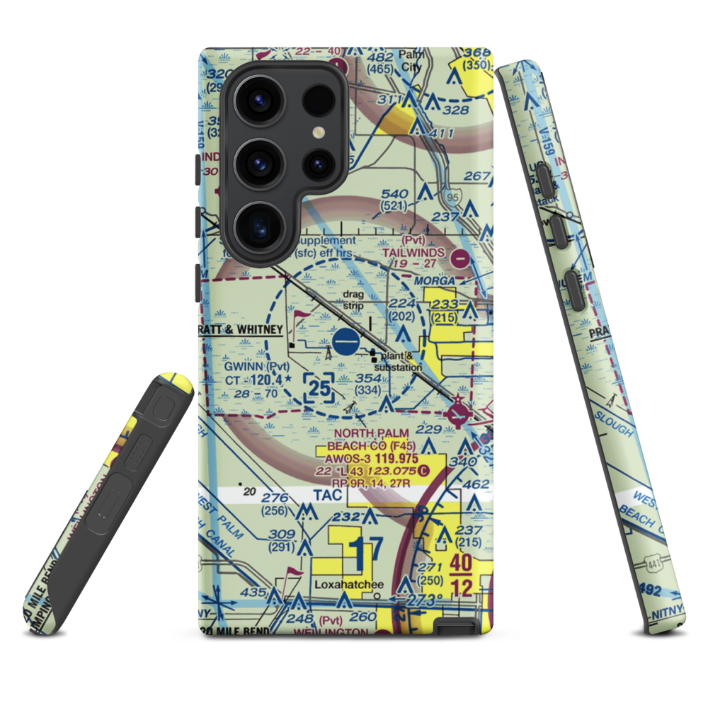 William P Gwinn Airport (06FA) VFR Sectional Samsung Phone Case Samsung Galaxy S23 Ultra model shown