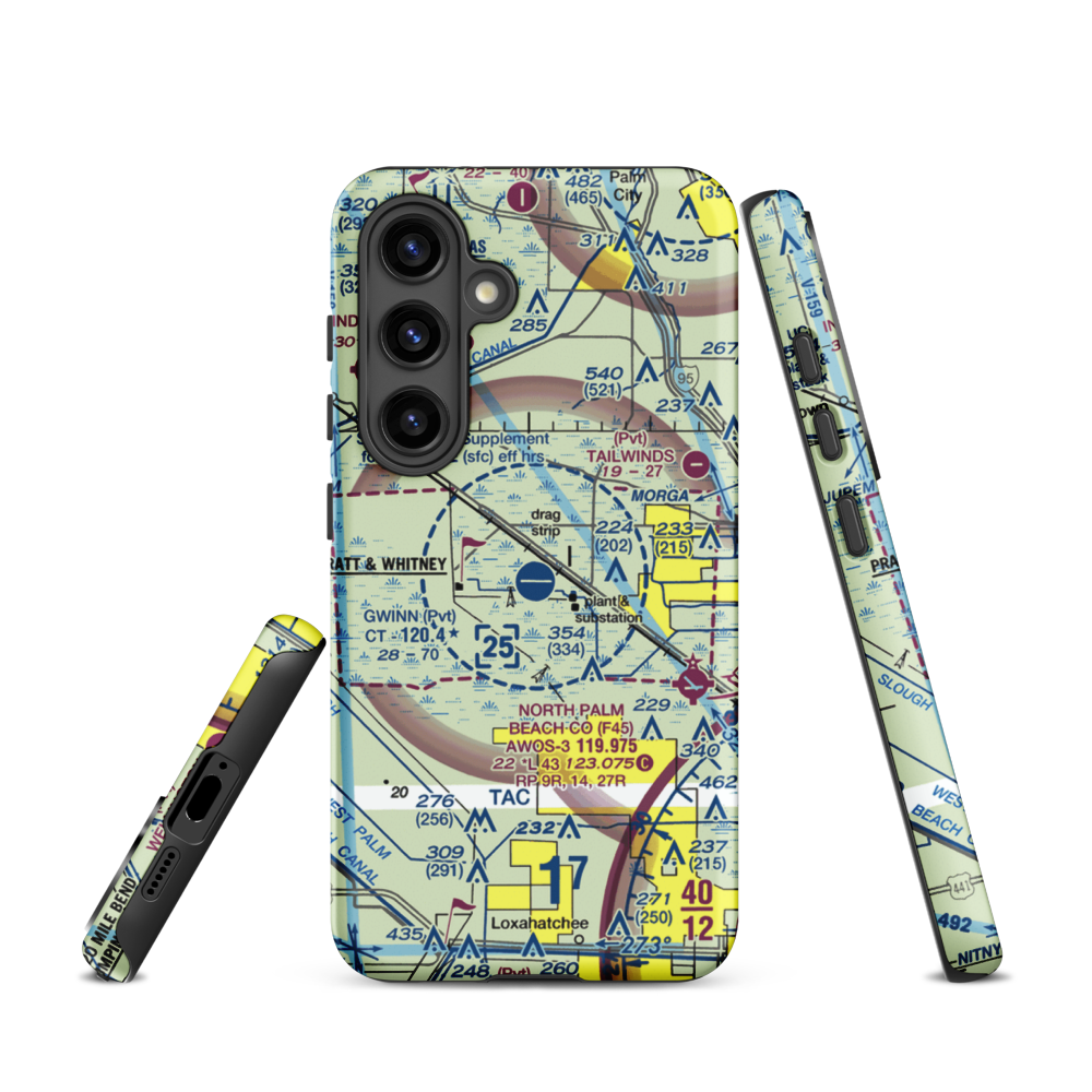 William P Gwinn Airport (06FA) VFR Sectional Samsung Phone Case Samsung Galaxy S24 model shown