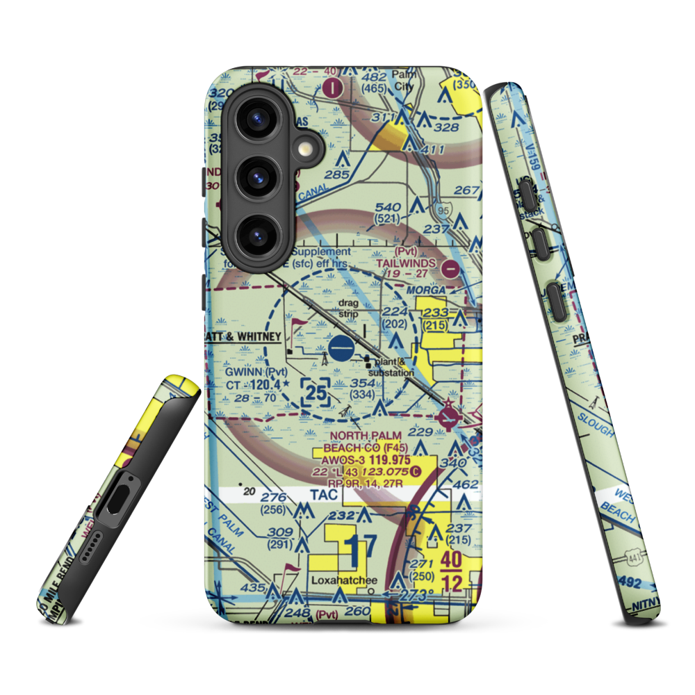 William P Gwinn Airport (06FA) VFR Sectional Samsung Phone Case Samsung Galaxy S24 Plus model shown