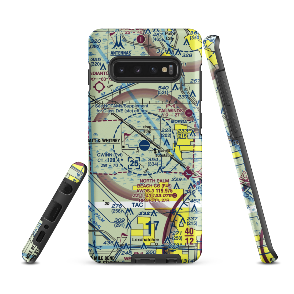 William P Gwinn Airport (06FA) VFR Sectional Samsung Phone Case Samsung Galaxy S10 Plus model shown