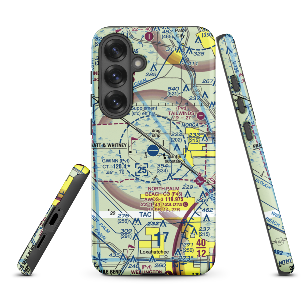 William P Gwinn Airport (06FA) VFR Sectional Samsung Phone Case Samsung Galaxy S25 Plus model shown