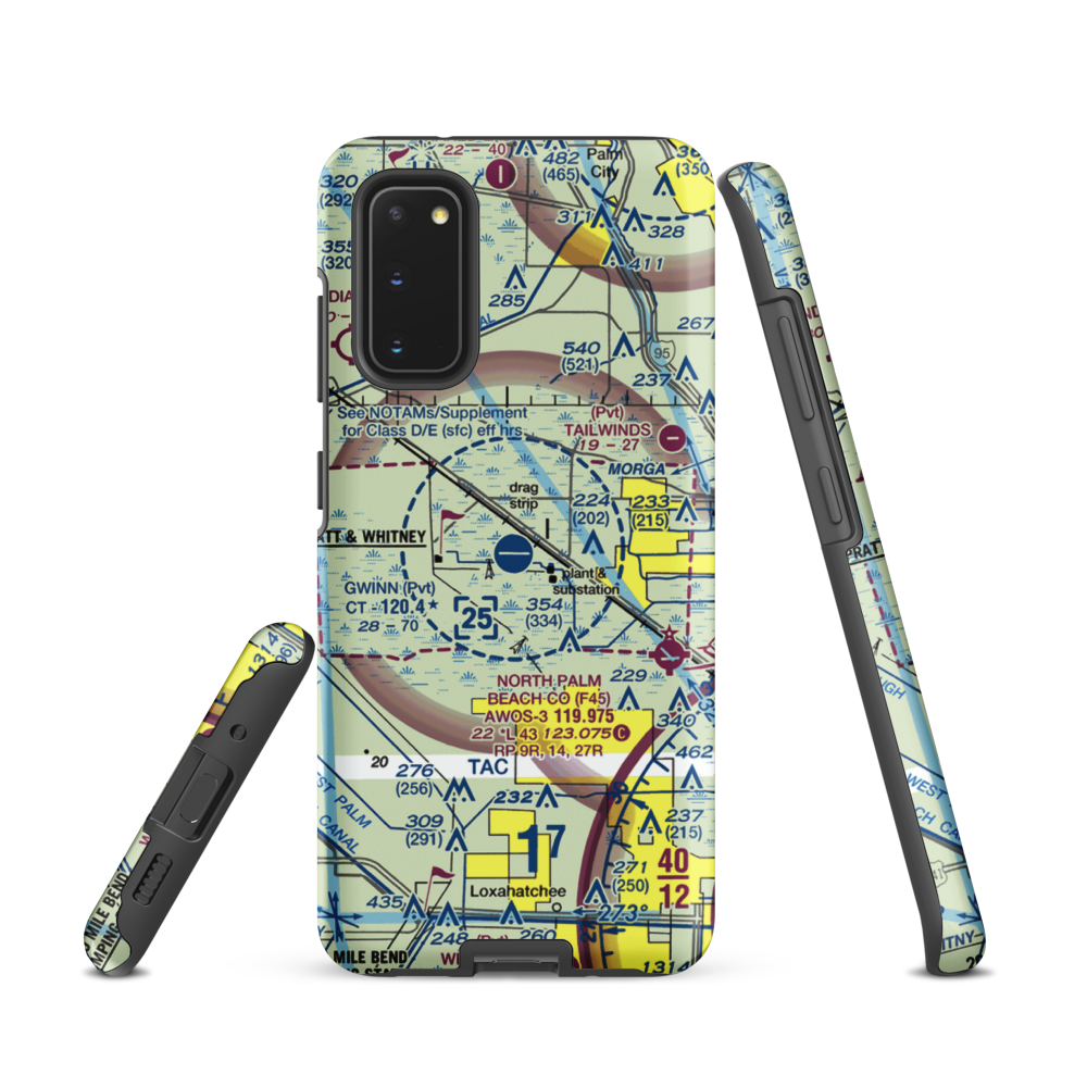 William P Gwinn Airport (06FA) VFR Sectional Samsung Phone Case Samsung Galaxy S20 model shown