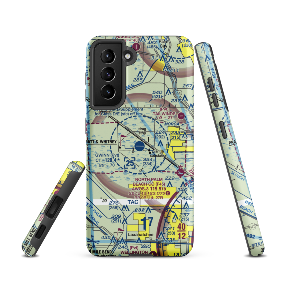 William P Gwinn Airport (06FA) VFR Sectional Samsung Phone Case Samsung Galaxy S21 model shown