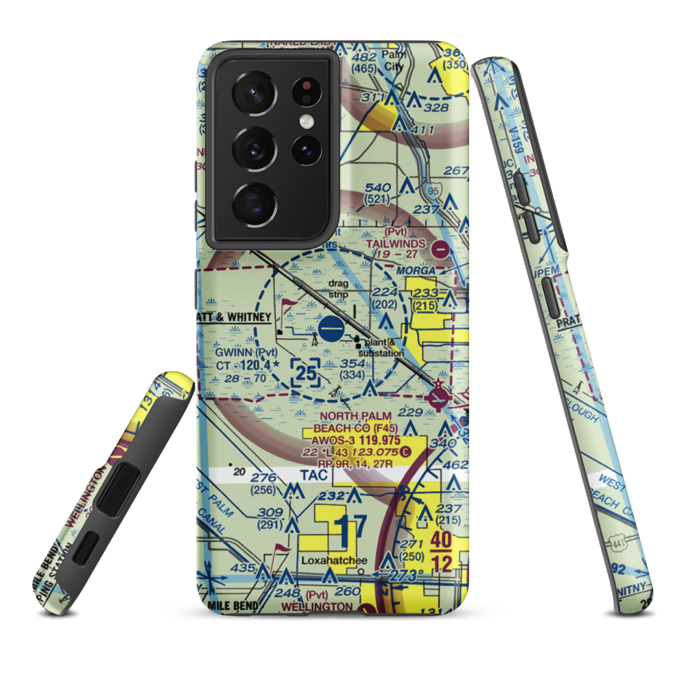 William P Gwinn Airport (06FA) VFR Sectional Samsung Phone Case Samsung Galaxy S21 Ultra model shown