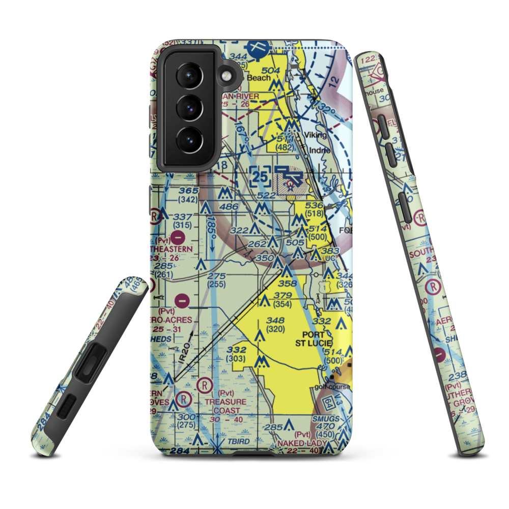 Williams Hawgwild Airport (FL56) VFR Sectional Samsung Phone Case Samsung Galaxy S21 FE model shown