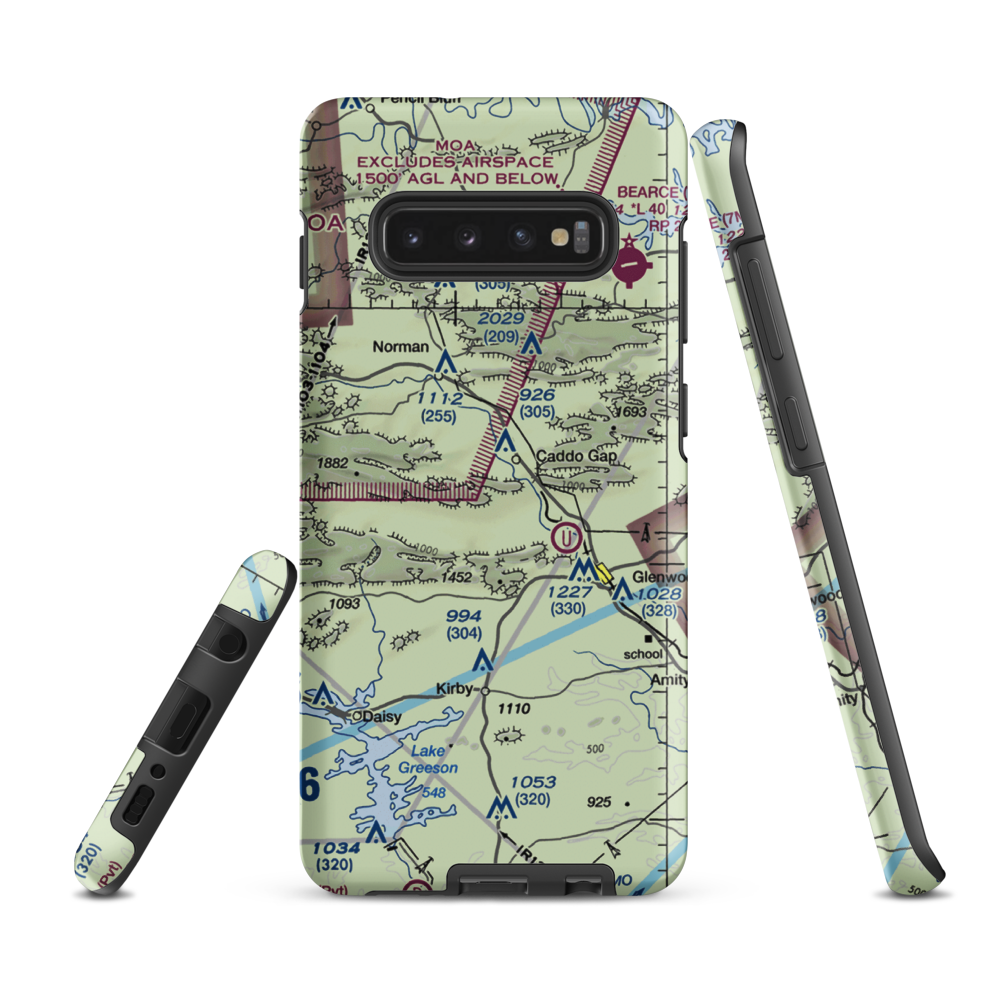 Williams Ranch Airport (4AR6) VFR Sectional Samsung Phone Case Samsung Galaxy S10 Plus model shown