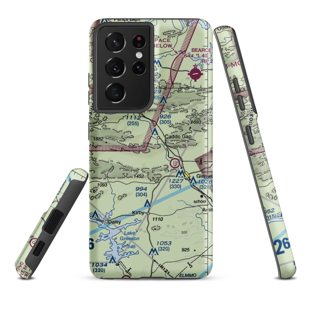 Williams Ranch Airport (4AR6) VFR Sectional Samsung Phone Case Samsung Galaxy S21 Plus model shown