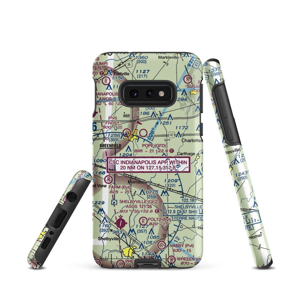 Willis Airport Site No. 2 Airport (6II2) VFR Sectional Samsung Phone Case Samsung Galaxy S10e model shown