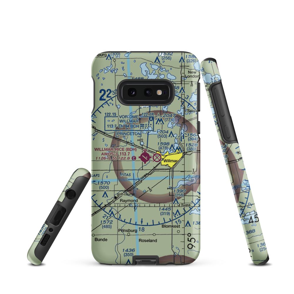 Willmar Municipal -John L Rice Field (BDH) VFR Sectional Samsung Phone Case Samsung Galaxy S10 Plus model shown