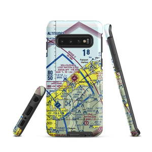 Willoughby Lost Nation Municipal Airport (LNN) VFR Sectional Samsung Phone Case