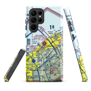 Willoughby Lost Nation Municipal Airport (LNN) VFR Sectional Samsung Phone Case