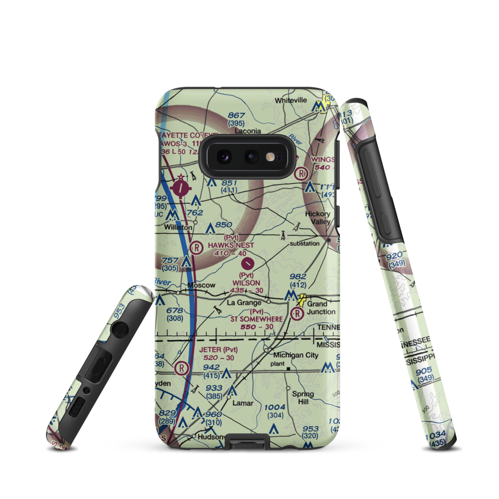 Wilson Field (3TN6) VFR Sectional Samsung Phone Case Samsung Galaxy S10 Plus model shown