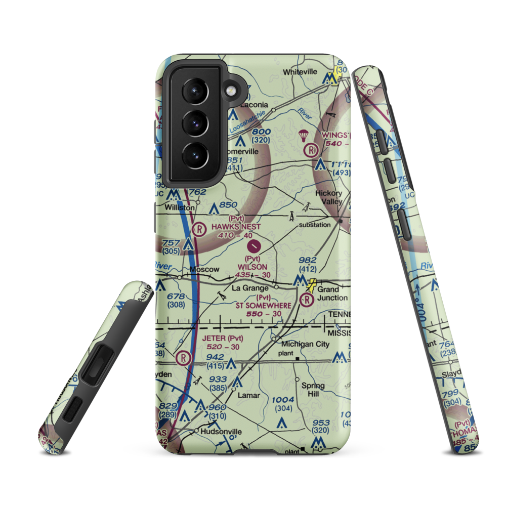 Wilson Field (3TN6) VFR Sectional Samsung Phone Case Samsung Galaxy S21 FE model shown
