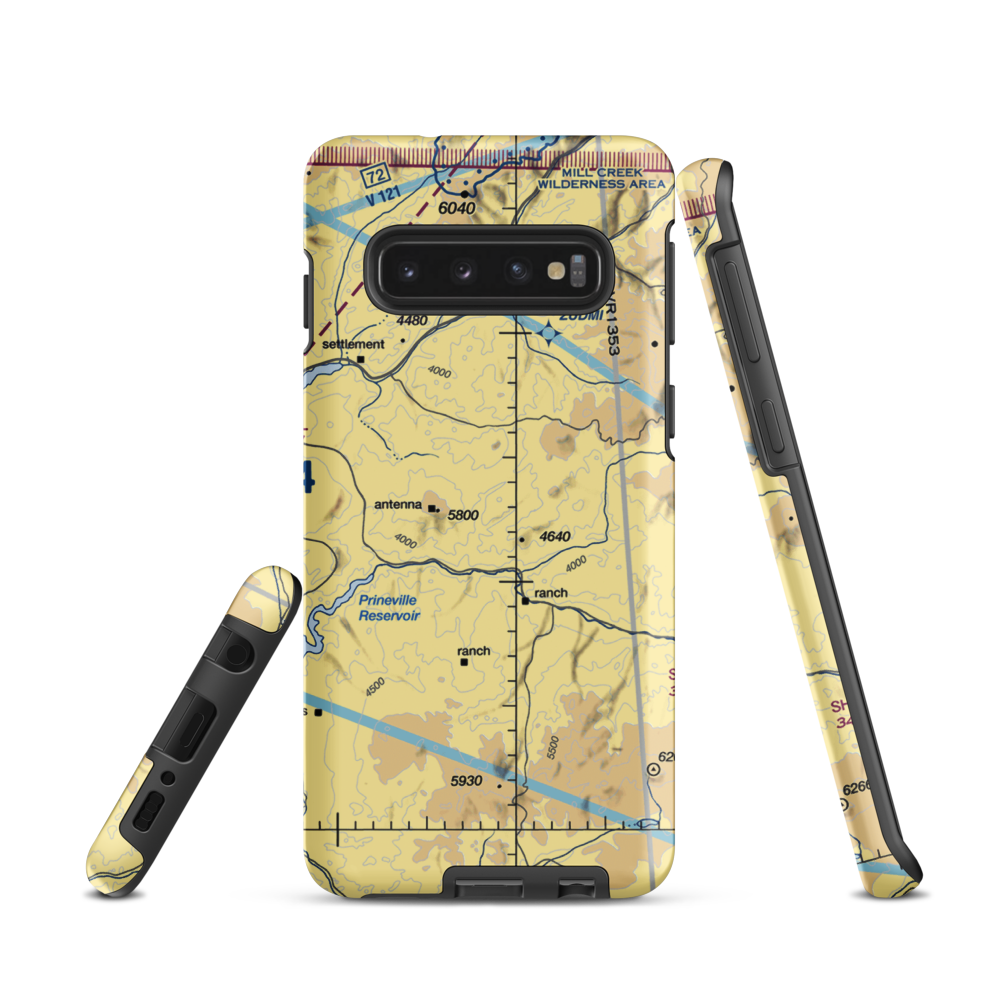 Wilson Ranch Airport (OG12) VFR Sectional Samsung Phone Case Samsung Galaxy S10 model shown