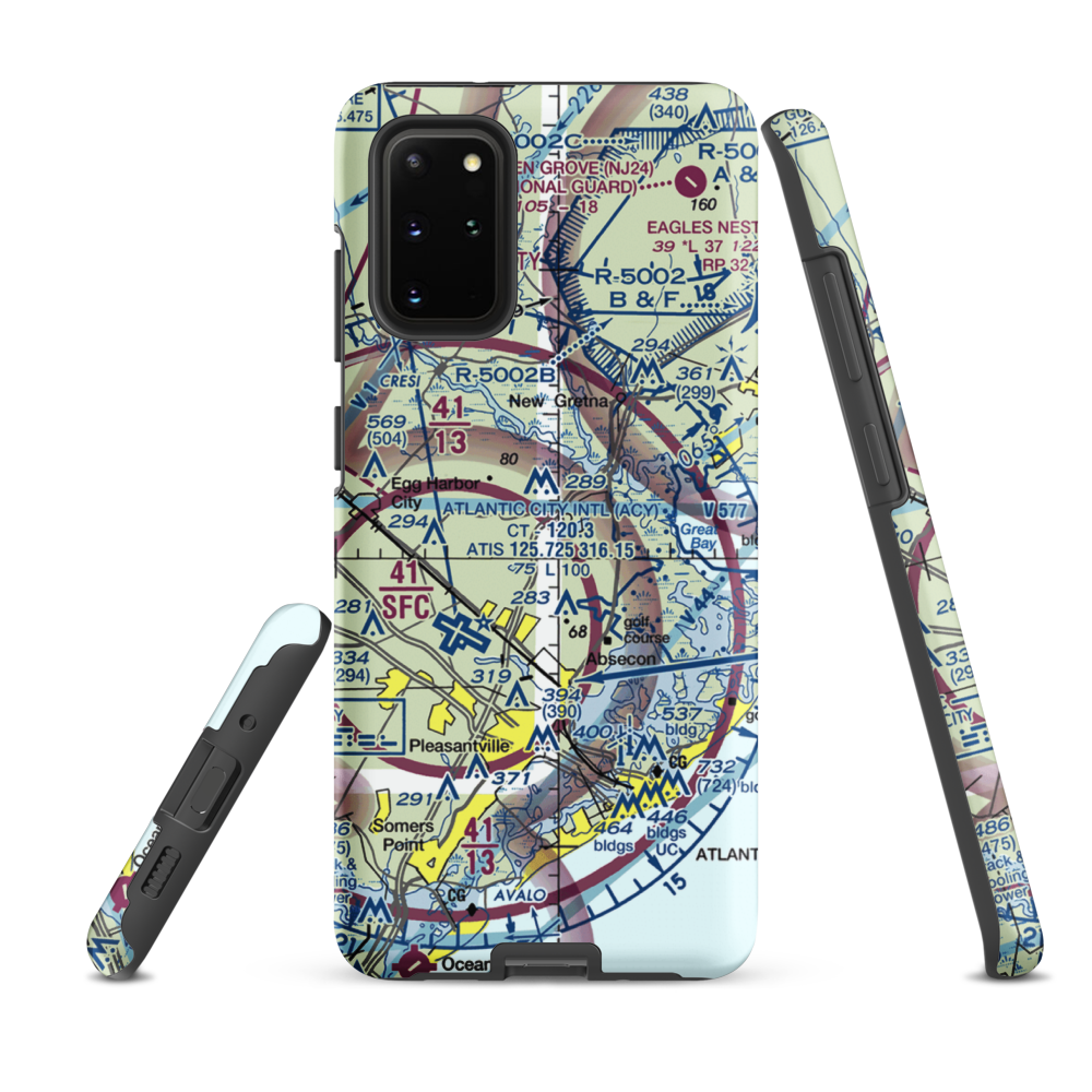 Winchelsea Airport (8NJ0) VFR Sectional Samsung Phone Case Samsung Galaxy S20 Plus model shown