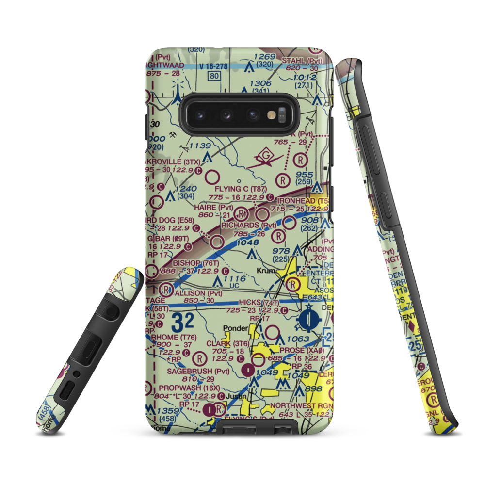Windmillcreek Airport (85XA) VFR Sectional Samsung Phone Case Samsung Galaxy S10e model shown