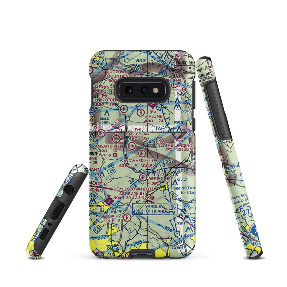 Windward Farms Airport (4NJ0) VFR Sectional Samsung Phone Case Samsung Galaxy S10 Plus model shown