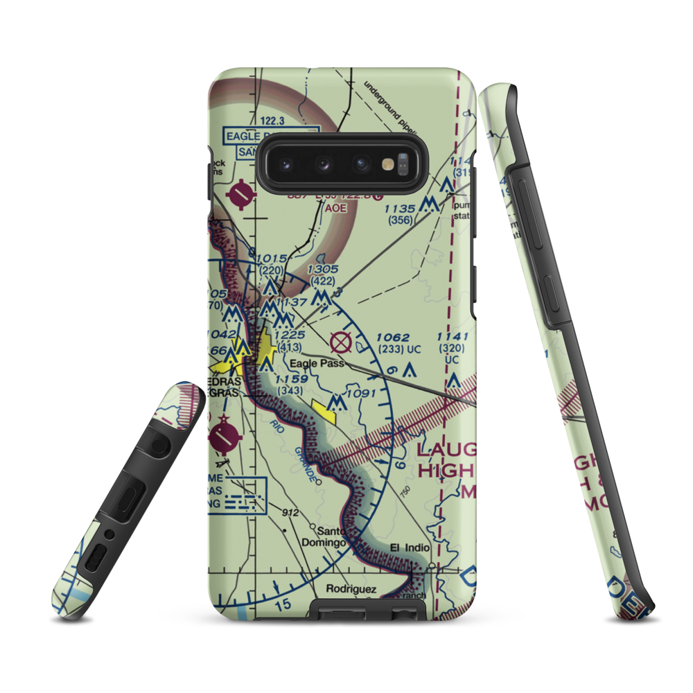 Winn Exploration Co. Inc Airport (6TA4) VFR Sectional Samsung Phone Case Samsung Galaxy S10 Plus model shown