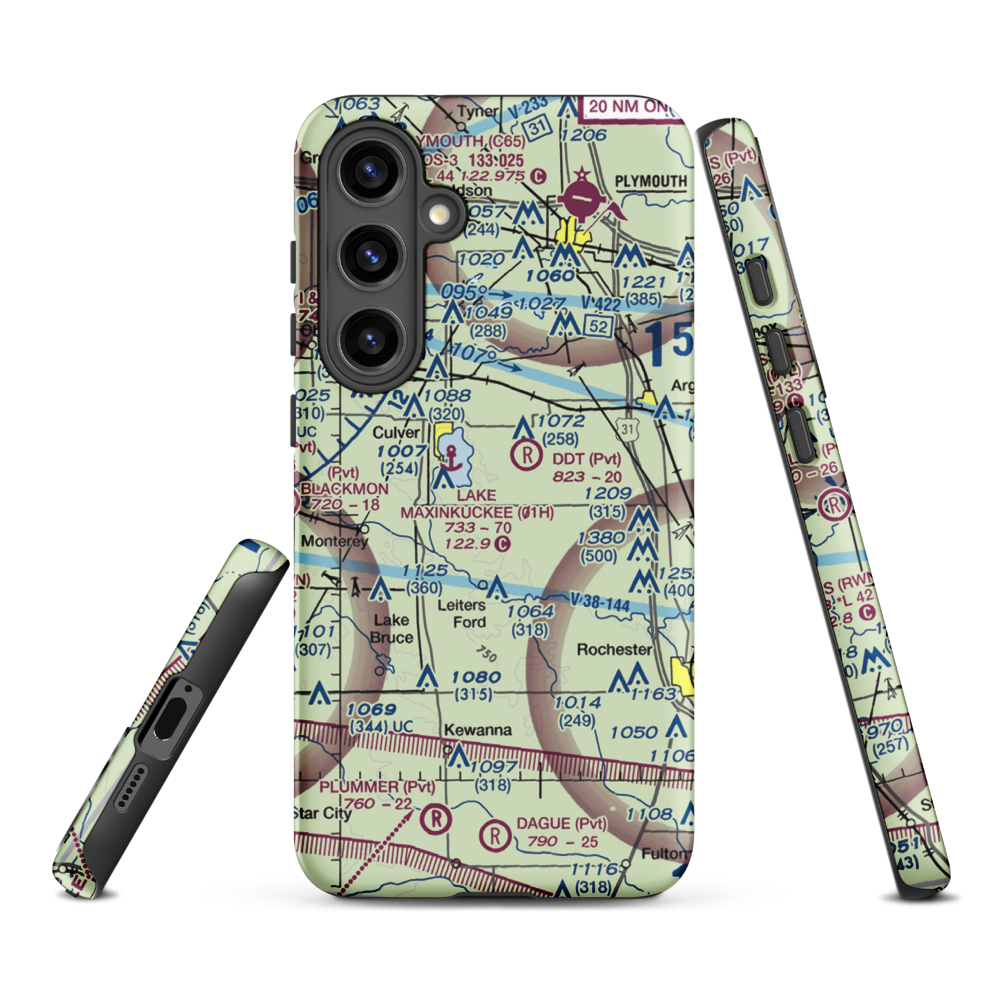 Winn Field (37II) VFR Sectional Samsung Phone Case Samsung Galaxy S24 Plus model shown