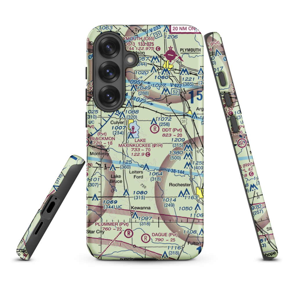 Winn Field (37II) VFR Sectional Samsung Phone Case Samsung Galaxy S25 Plus model shown