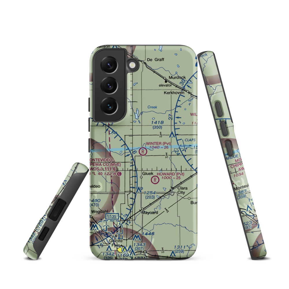 Winter Strip (2MN1) VFR Sectional Samsung Phone Case Samsung Galaxy S22 model shown