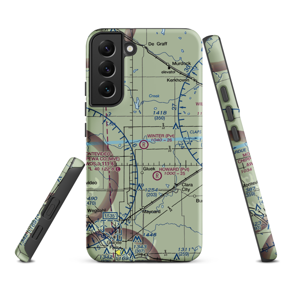 Winter Strip (2MN1) VFR Sectional Samsung Phone Case Samsung Galaxy S22 Plus model shown