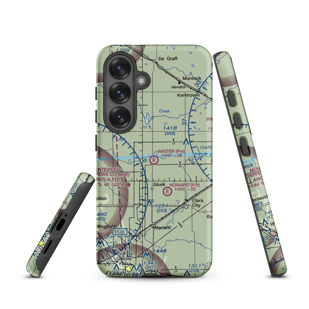 Winter Strip (2MN1) VFR Sectional Samsung Phone Case Samsung Galaxy S25 model shown