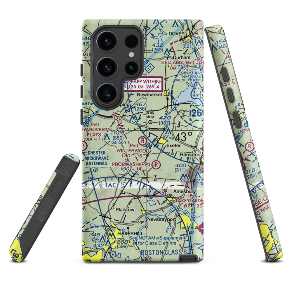 Winterwood Airport (NH67) VFR Sectional Samsung Phone Case Samsung Galaxy S23 Ultra model shown