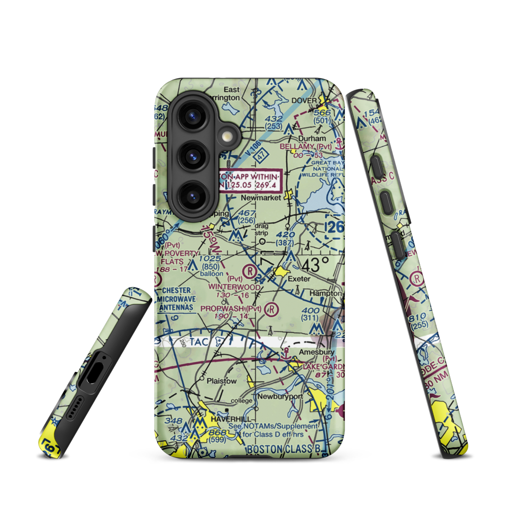 Winterwood Airport (NH67) VFR Sectional Samsung Phone Case Samsung Galaxy S24 model shown