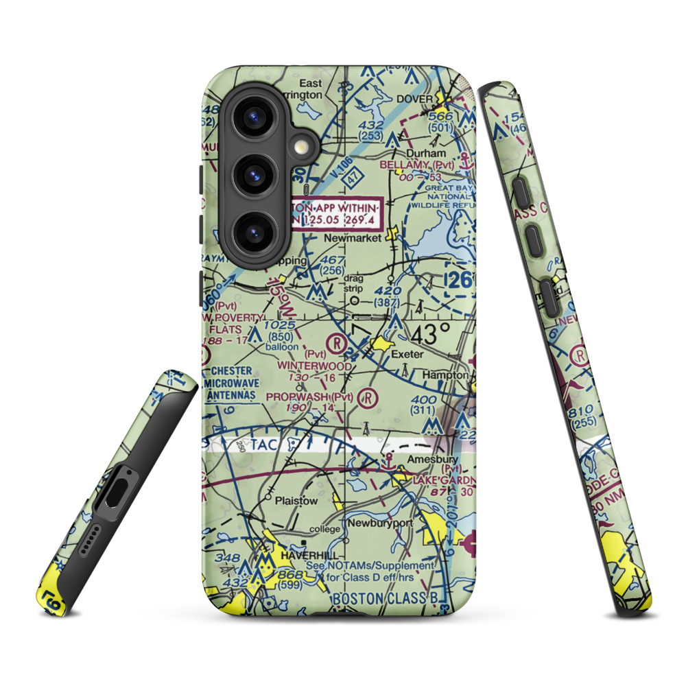 Winterwood Airport (NH67) VFR Sectional Samsung Phone Case Samsung Galaxy S24 Plus model shown