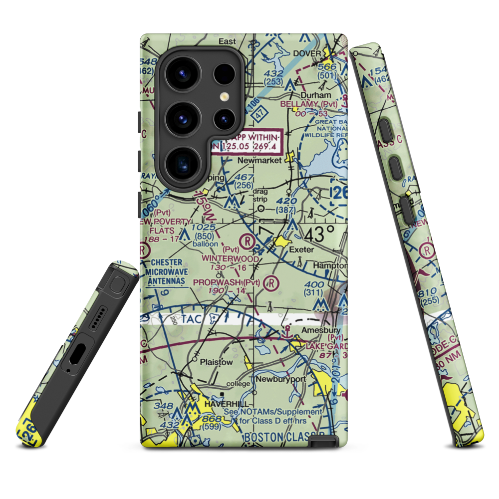 Winterwood Airport (NH67) VFR Sectional Samsung Phone Case Samsung Galaxy S24 Ultra model shown