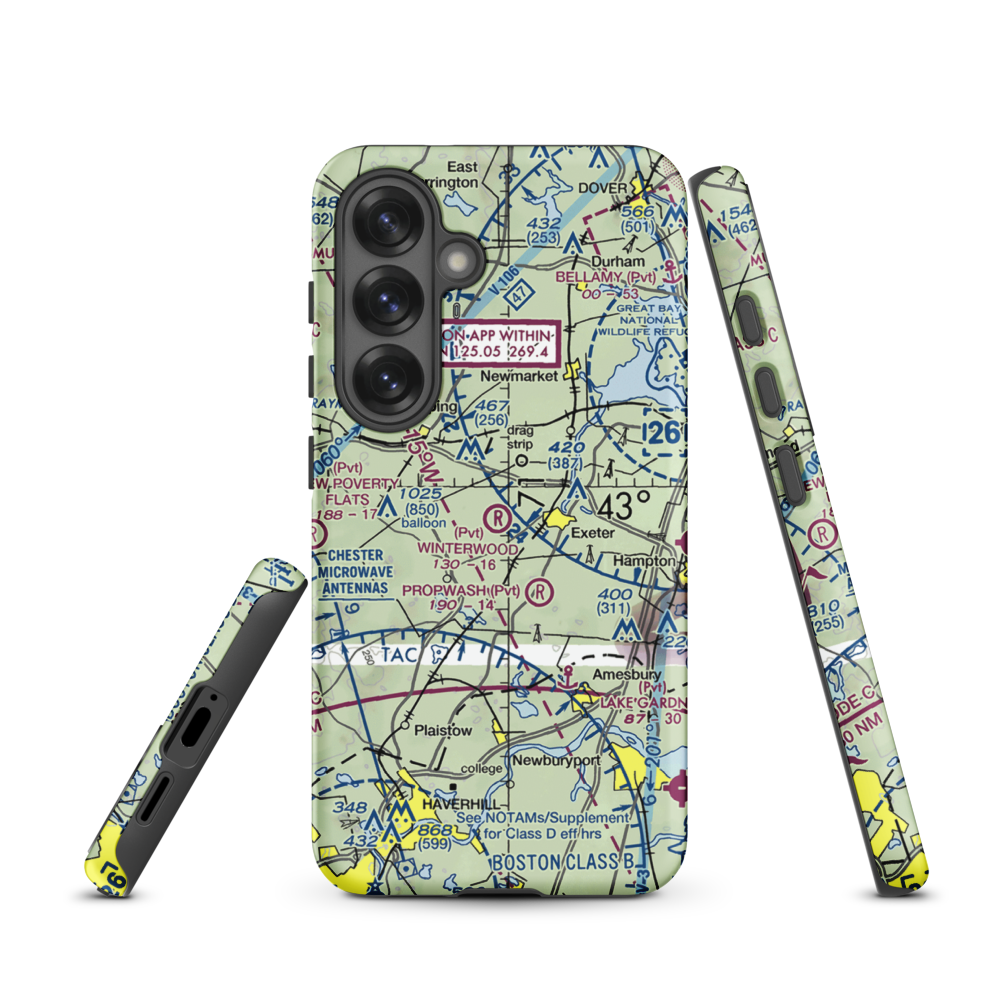 Winterwood Airport (NH67) VFR Sectional Samsung Phone Case Samsung Galaxy S25 model shown