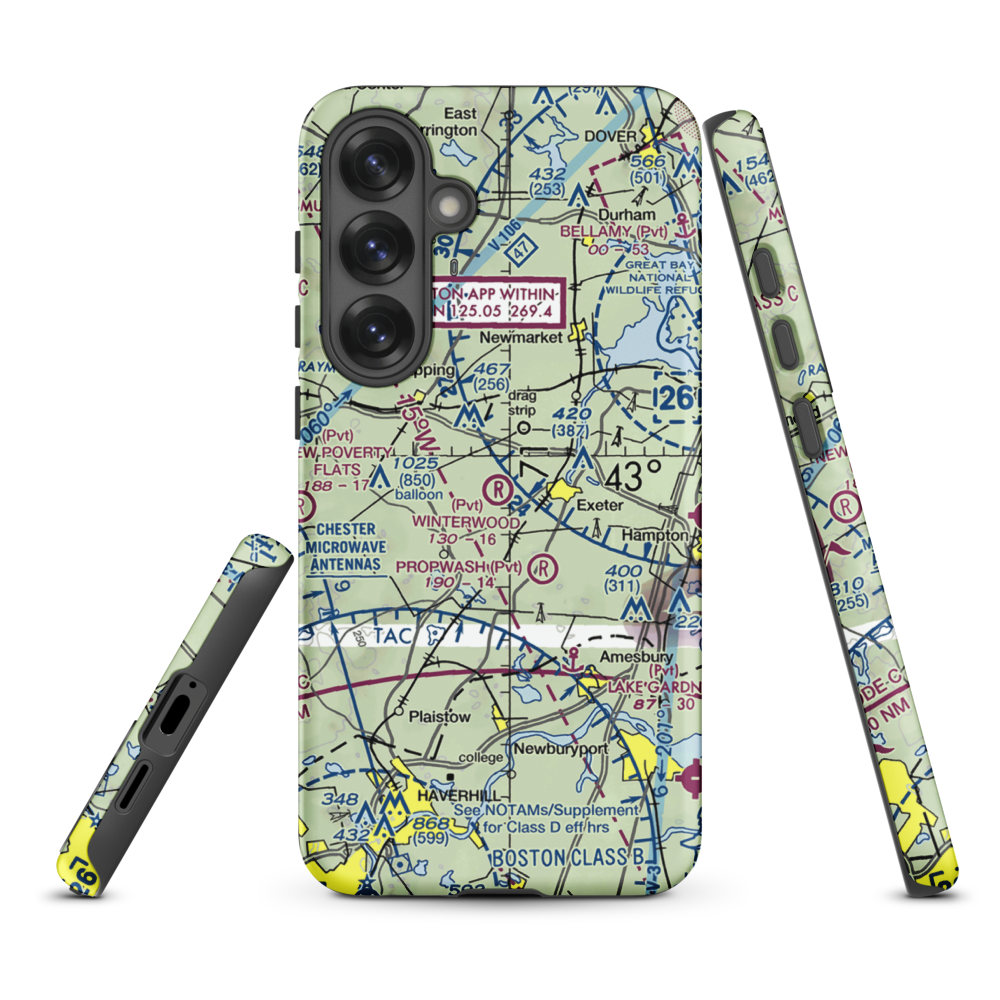 Winterwood Airport (NH67) VFR Sectional Samsung Phone Case Samsung Galaxy S25 Plus model shown