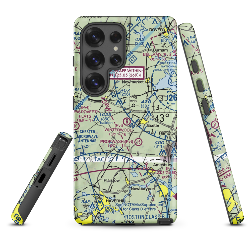 Winterwood Airport (NH67) VFR Sectional Samsung Phone Case Samsung Galaxy S25 Ultra model shown