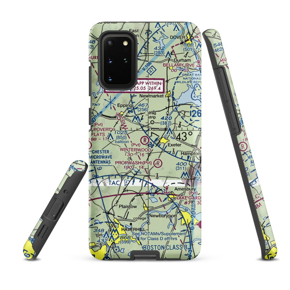 Winterwood Airport (NH67) VFR Sectional Samsung Phone Case Samsung Galaxy S20 Plus model shown