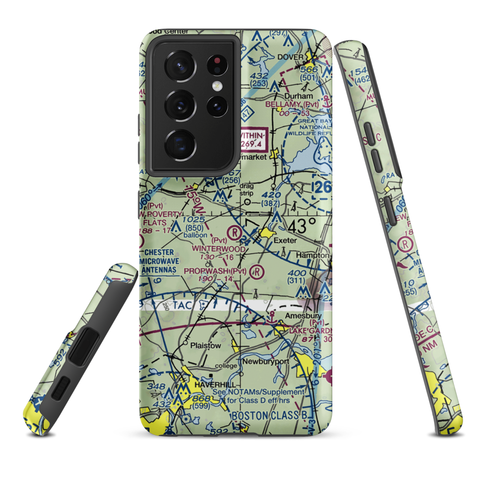 Winterwood Airport (NH67) VFR Sectional Samsung Phone Case Samsung Galaxy S21 Ultra model shown