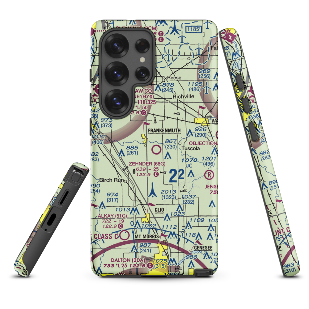 Wm 'Tiny' Zehnder Field (66G) VFR Sectional Samsung Phone Case Samsung Galaxy S25 Ultra model shown